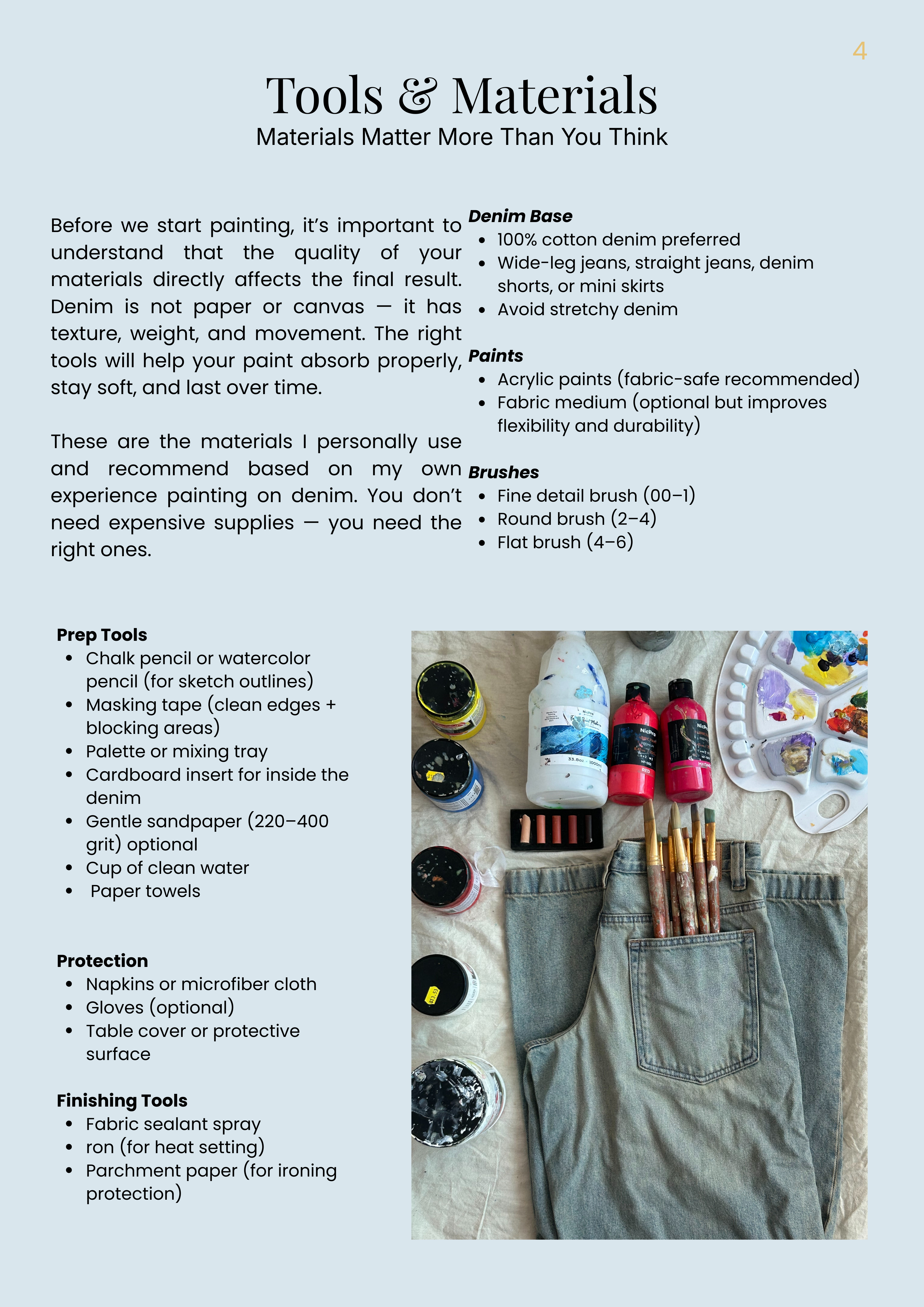 Painting Flowers on Denim: The Complete Beginner’s Guide