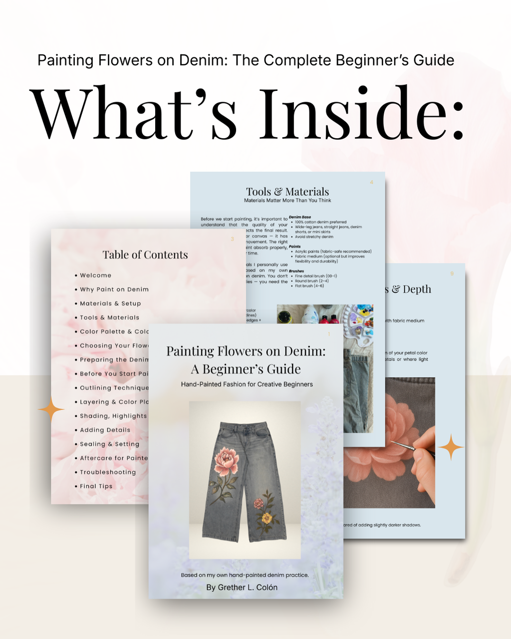 Painting Flowers on Denim: The Complete Beginner’s Guide