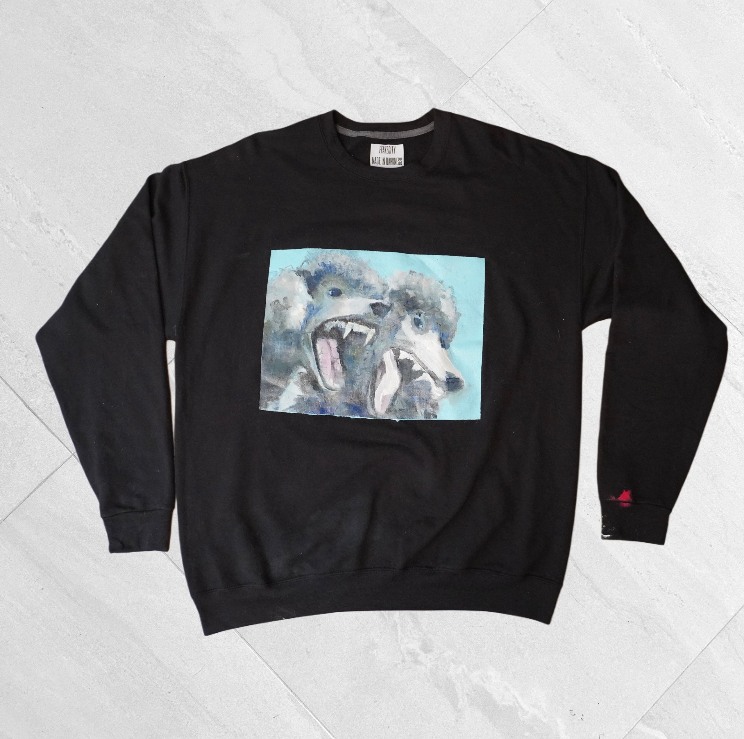 Black Crewneck – Two-Headed Dog