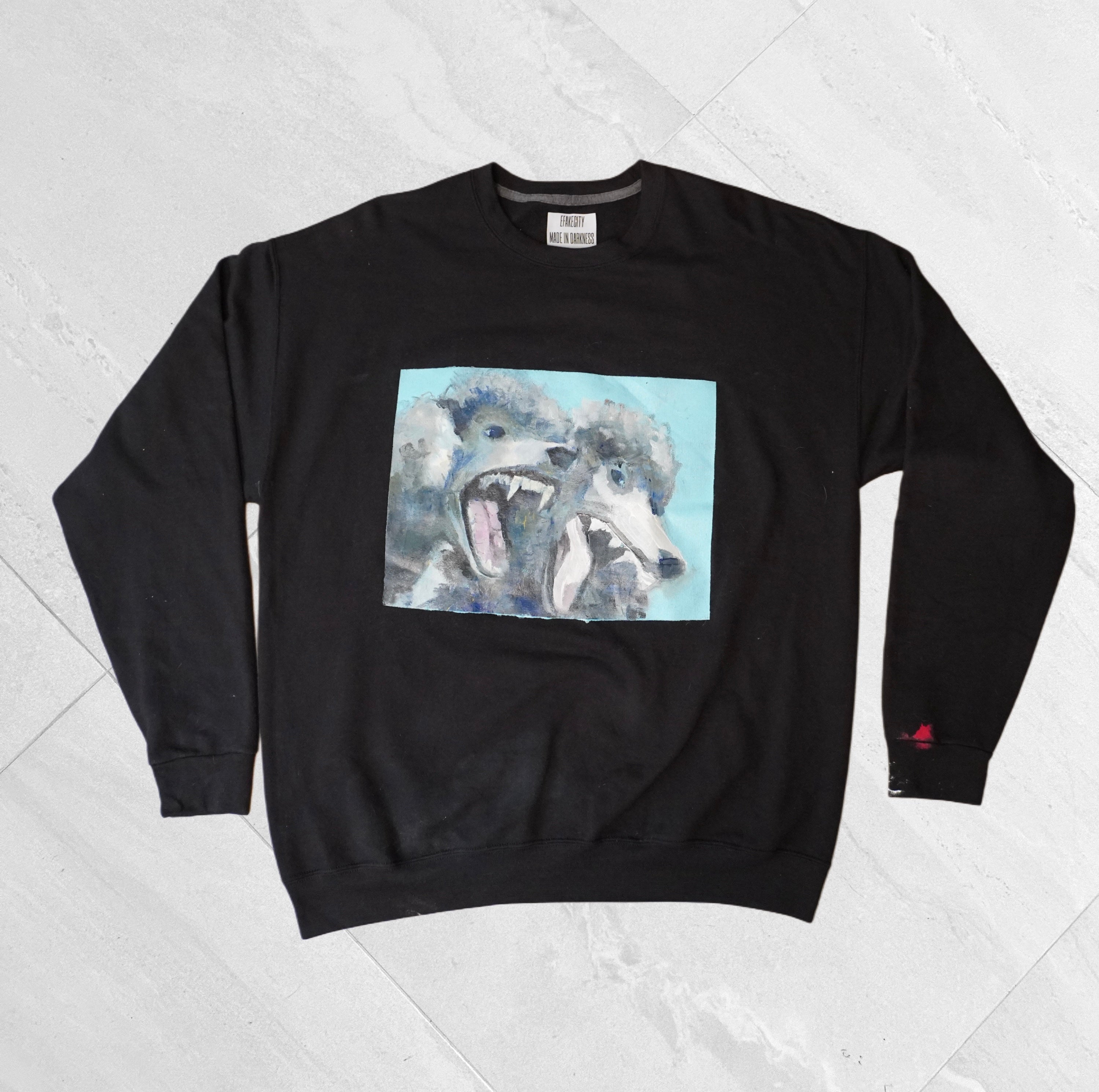 Black Crewneck – Two-Headed Dog